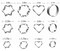 12 Pieces Metal Cookie Cutters Set - Star Cookie Cutter Round Biscuit Cutter Heart Small Star Cookie Cutters Mini Flower Molds Cutter for Baking (12 Round Heart Flower Star Cookie Cutters)